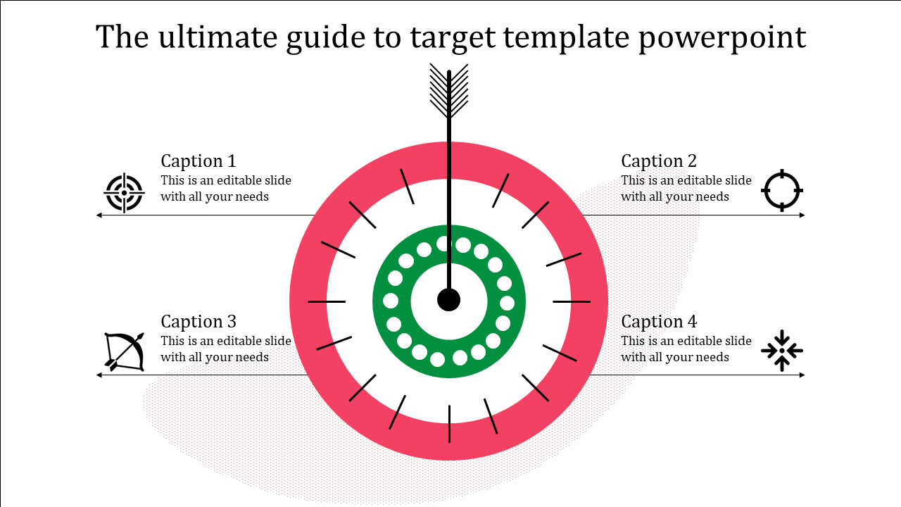 Get coolest Circle Target Template PowerPoint presentation